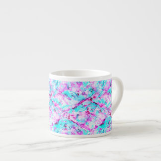 Xícara De Espresso Flor estilhaçado Um design de luz colorido