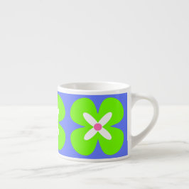 Xícara De Espresso flor gráfica corajosa CaféOlé 6oz. copo do café