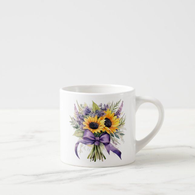 Xícara De Espresso Floral  (Direita)