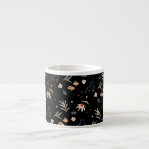 Xícara De Espresso Flores aquáticas simples 1