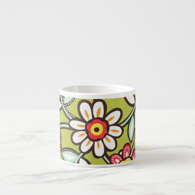 Xícara De Espresso Flores Cutis (Frente)