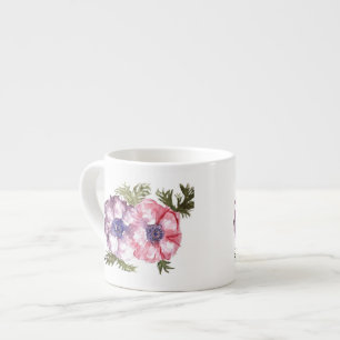Xícara De Espresso Flores da aguarela