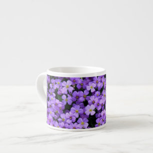 Xícara De Espresso Flores Violetas - Primavera