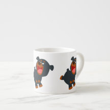 Fofinho Rottweiler Bebê Desenho Animado