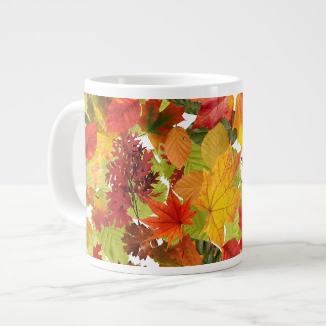 Xícara De Espresso Folhas de outono do outono (Frente Esquerda)