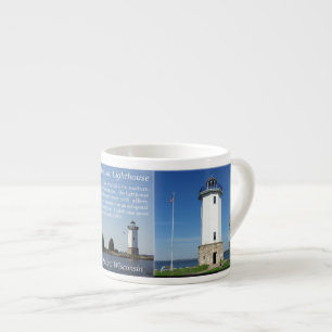 Xícara De Espresso Fond Du Lac Lighthouse espresso mug