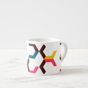 Xícara De Espresso Formas de setas coloridas, modernas, legal e em ga