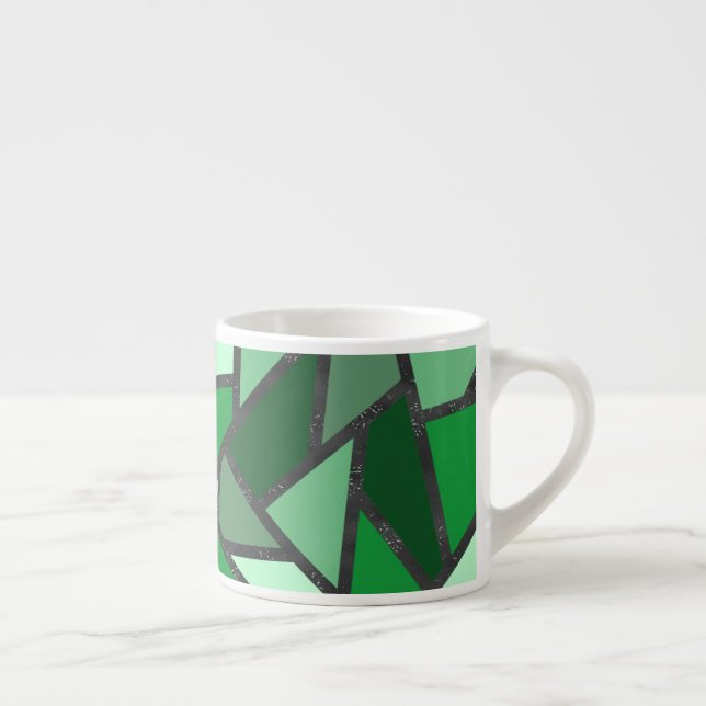 Xícara De Espresso Formas de vidro coloração verde (Direita)