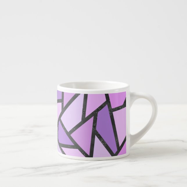 Xícara De Espresso Formas de vidro lilás manchado (Direita)