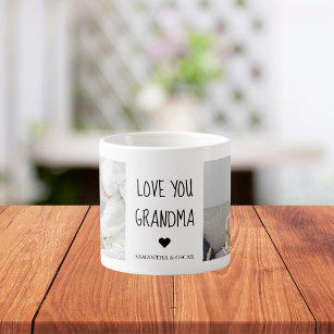 Xícara De Espresso Foto de Colagem Moderna Ama Sua Avó Melhor Present