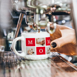 Xícara De Espresso Foto de Colagem Moderna e a Melhor Mãe Já Presente