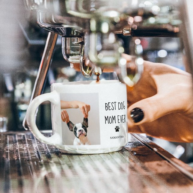 Xícara De Espresso Foto de Colagem Moderna Melhor Cão Mãe Nunca (Criador carregado)