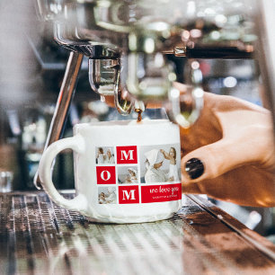 Xícara De Espresso Foto de Colagem Moderna Melhor Mãe Que Nunca Prese