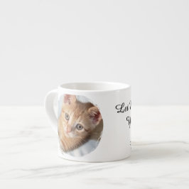 Xícara De Espresso Foto de Gato, Texto, substituível, Divertido, Aman