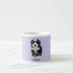 Xícara De Espresso Foto personalizada de cão - Mistura Lilac com Nome
