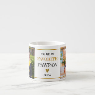 Xícara De Espresso Foto personalizada de PawPaw Avô 2 favorita