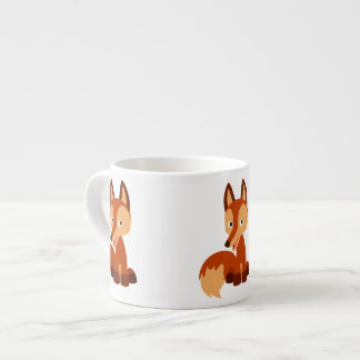 Xícara De Espresso Fox Espresso Mug, Cartoon Cunhado Bonito