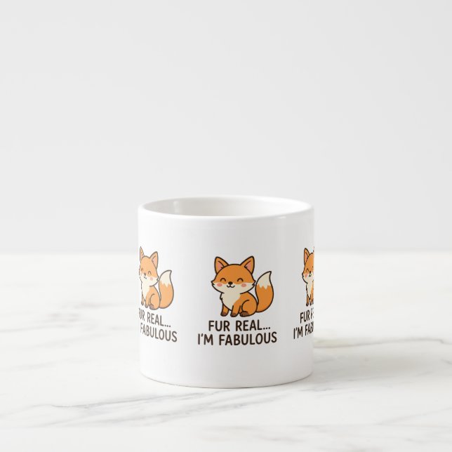 Xícara De Espresso Fox mug (Frente)
