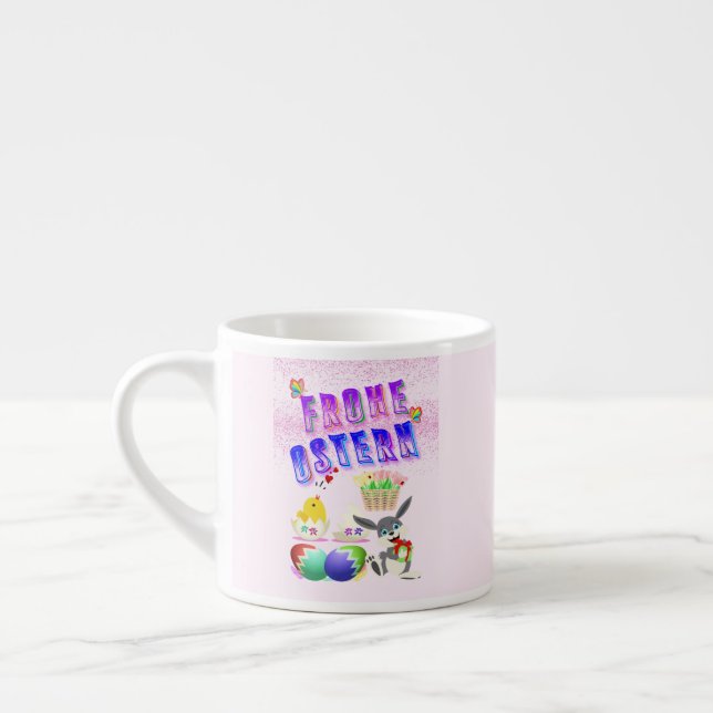 Xícara De Espresso Frohe Ostern (Esquerda)