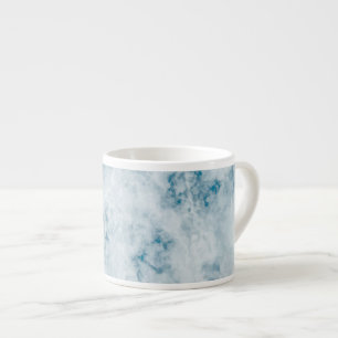 Xícara De Espresso Fundo azul de mármore da textura