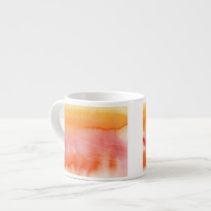 Xícara De Espresso Fundo pintado mão 17 da aguarela abstrata