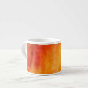 Xícara De Espresso Fundo pintado mão 19 da aguarela abstrata