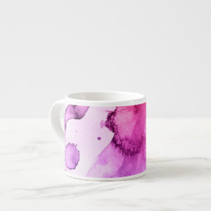 Xícara De Espresso Fundo pintado mão 5 da aguarela abstrata