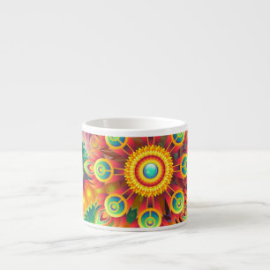 Xícara De Espresso Funky Mandalas Espresso Cup