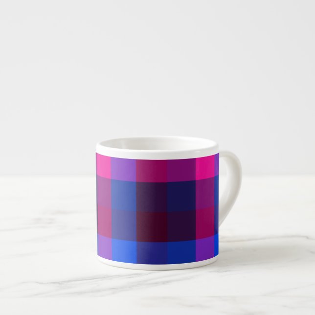 Xícara De Espresso Fusão de mosaico néon (Frente Esquerda)
