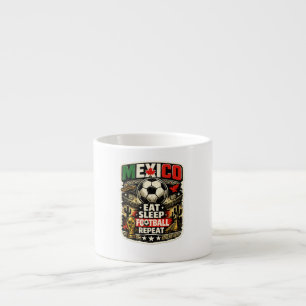 Xícara De Espresso Futebol Soccer México Personalizado 2026 QUALQUER