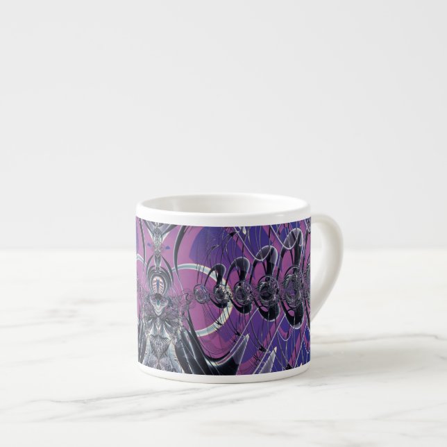 Xícara De Espresso Galáxia Roxa (Frente Esquerda)