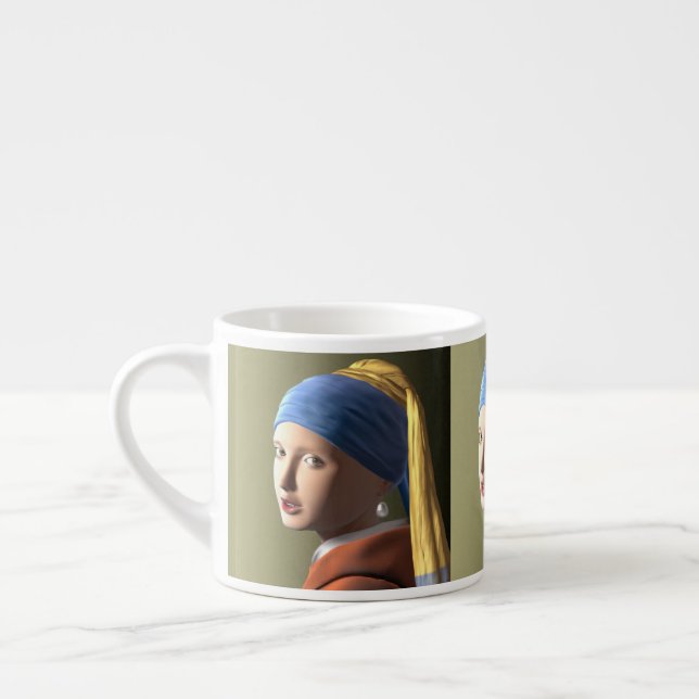 Xícara De Espresso Garota com brinco de pérola (Esquerda)