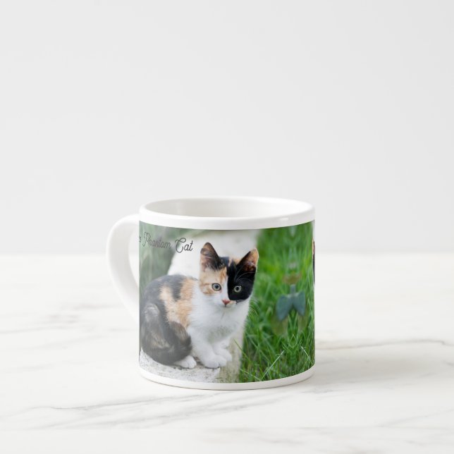 Xícara De Espresso Gato Fantasma da Ópera (Frente Esquerda)