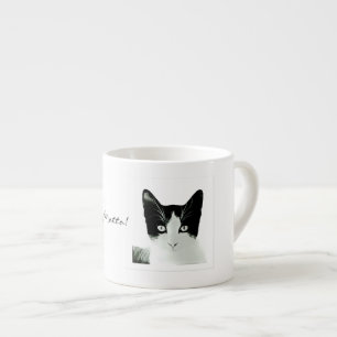 Xícara De Espresso Gatos e Café... Meu Motto! Espresso Mug