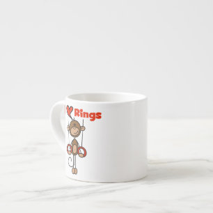 Xícara De Espresso Ginasta Ama Argolas