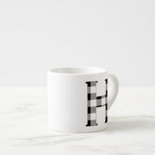 Xícara De Espresso Gingham Check H