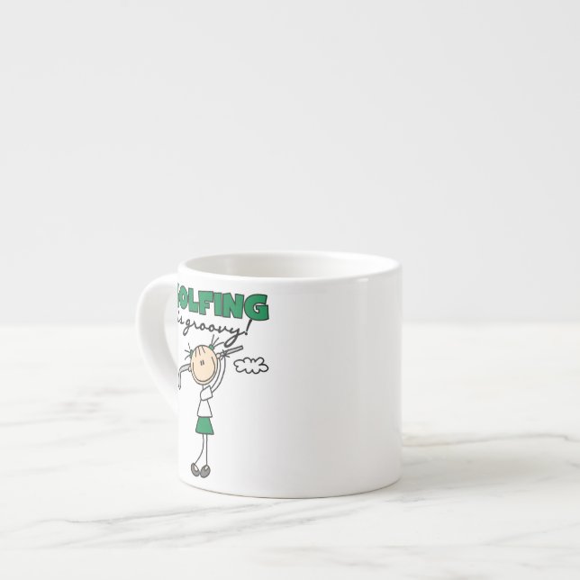 Xícara De Espresso Golfe é Groovy (Frente Esquerda)