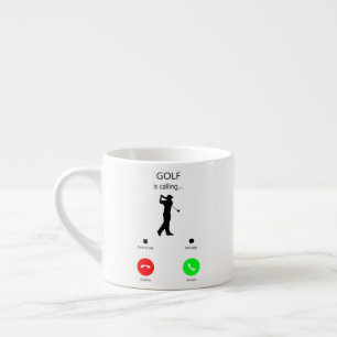 Xícara De Espresso Golfe Está Chamando, Presente Para Golfista, Pres