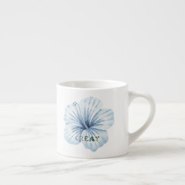 Xícara De Espresso Grande flor