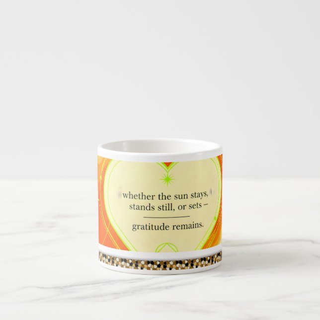 Xícara De Espresso Gratitude Remains™: Intentional Love Coffee   (Frente)