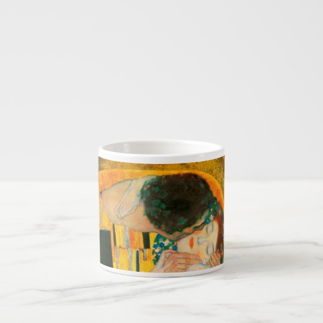 Xícara De Espresso Gustav Klimt O Beijo (Frente)