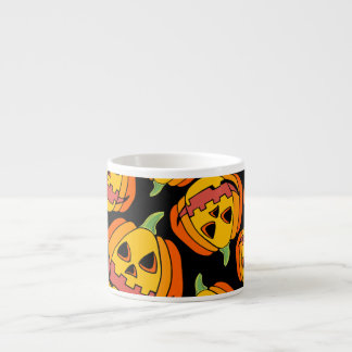 Xícara De Espresso Halloween Pumpkin: Símbolo de outono de Vintage