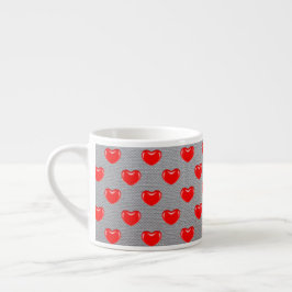 Xícara De Espresso Heart Mug