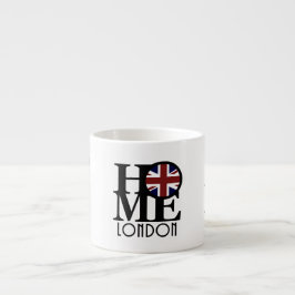Xícara De Espresso HOME London (bandeira do Reino Unido)
