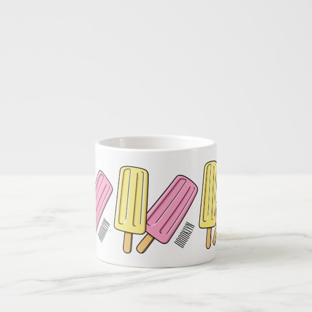 Xícara De Espresso Ice pop cartoon (Frente)