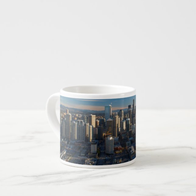 Xícara De Espresso Ideia aérea da skyline da cidade de Seattle (Frente Esquerda)