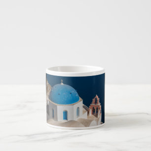 Xícara De Espresso Igreja na Ilha de Santorini, Grécia