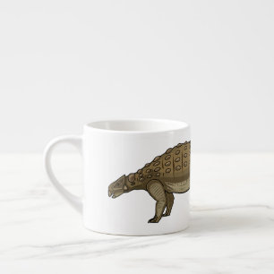 Xícara De Espresso Ilustração de desenho animado de Ankylosaurus