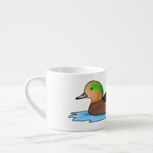 Xícara De Espresso ilustração de desenho animado de ave marrecão-amer