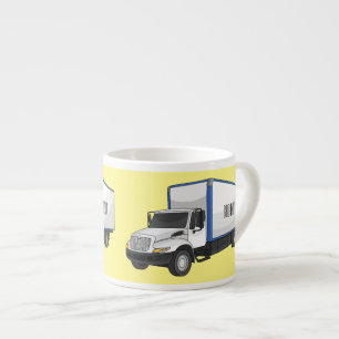 Xícara De Espresso Ilustração de desenho animado de caminhão